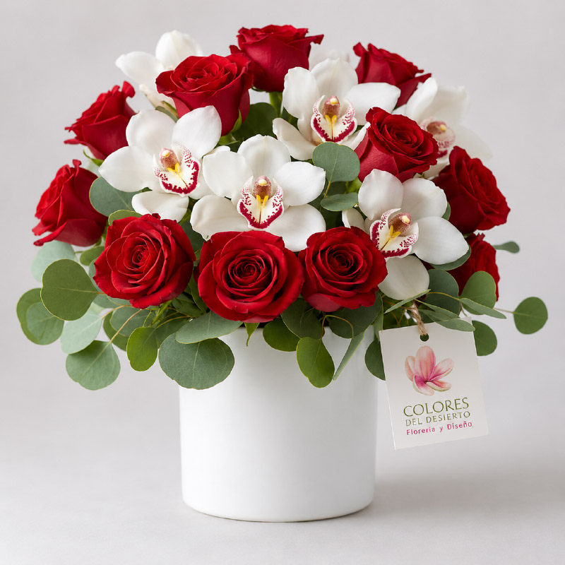 Tomando Té — Rosas y Orquídeas